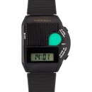 Sprechende Armbanduhr schwarz mit großem...