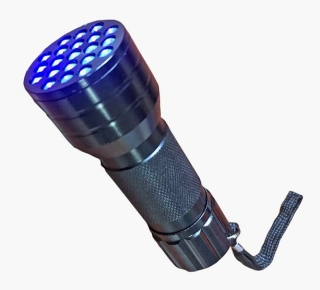 Schwarzlicht-Lampe / UV-Taschenlampe mit 9 LEDs / Fleckenfinder