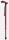 Gehstock mit Stockhalter und Handschlaufe, Leichtmetall rot