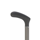 Gehstock, ergonomischer Griff, Leichtmetall schwarz / bordeaux