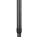 Gehstock, ergonomischer Griff, Leichtmetall schwarz / bordeaux