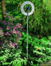 LOLLIPOP Design-Gartenthermometer XXL Outdoor-Thermometer Alu/anthrazit, schwarzer Zeiger