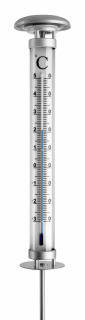 SOLINO Gartenthermometer XXL Outdoor-Thermometer mit Solarlicht